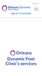 Mobile Screenshot of orleansfootclinic.com